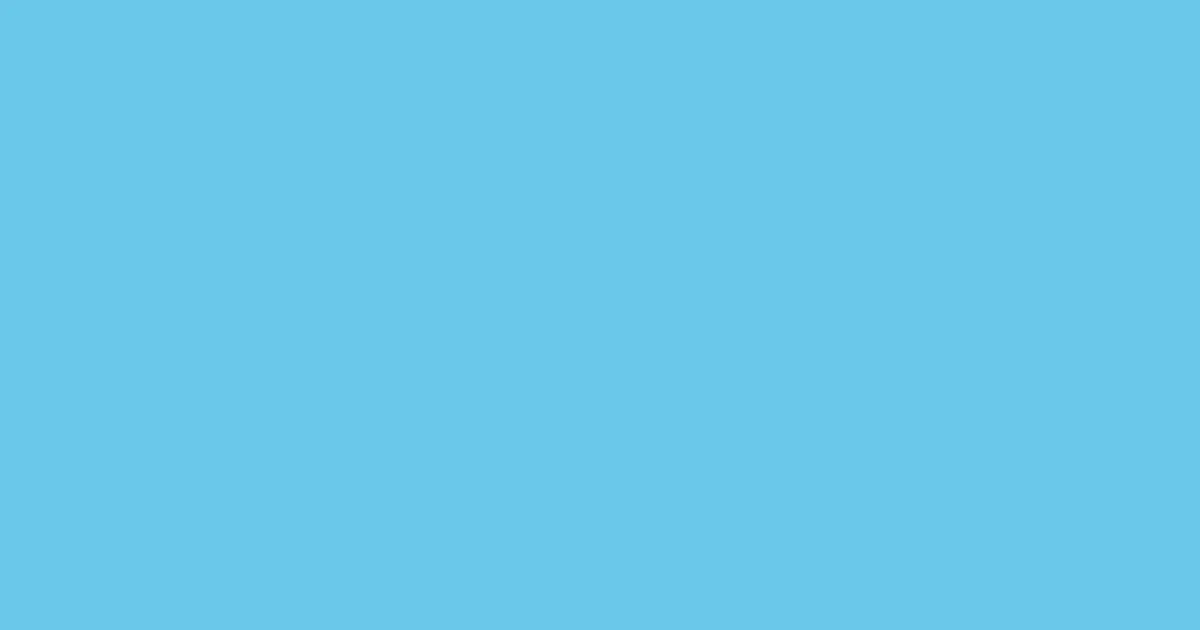 #6ac8ea sky blue color image