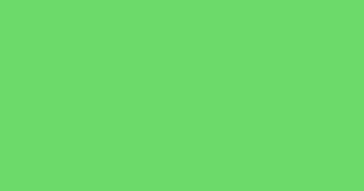 #6ad66a pastel green color image