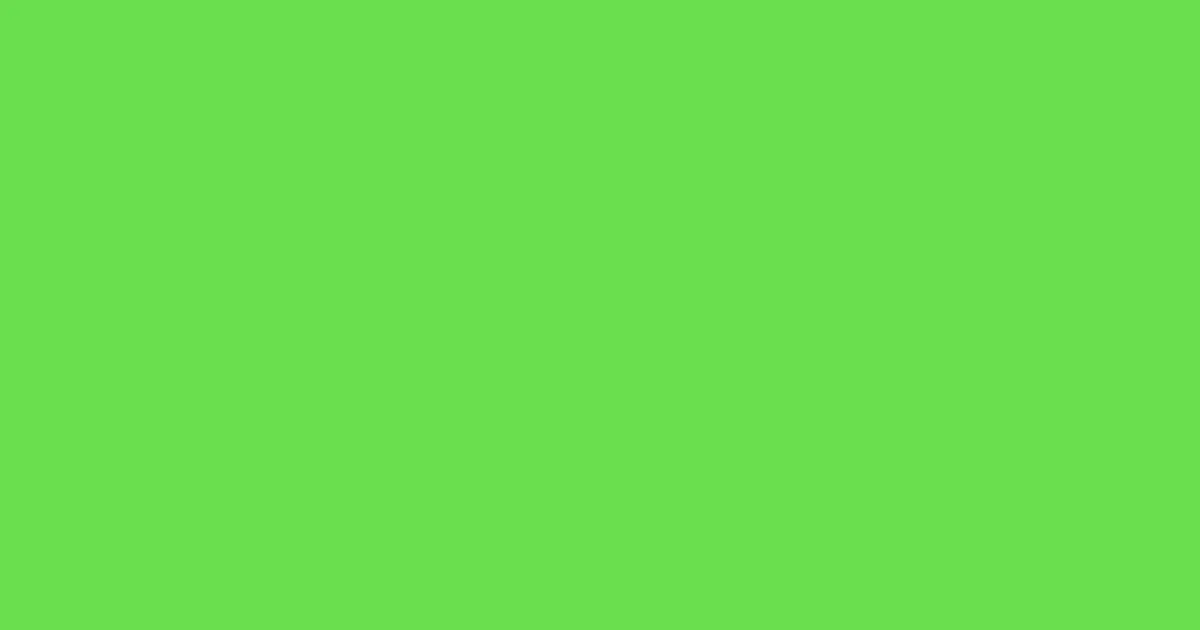 #6ade4f pastel green color image