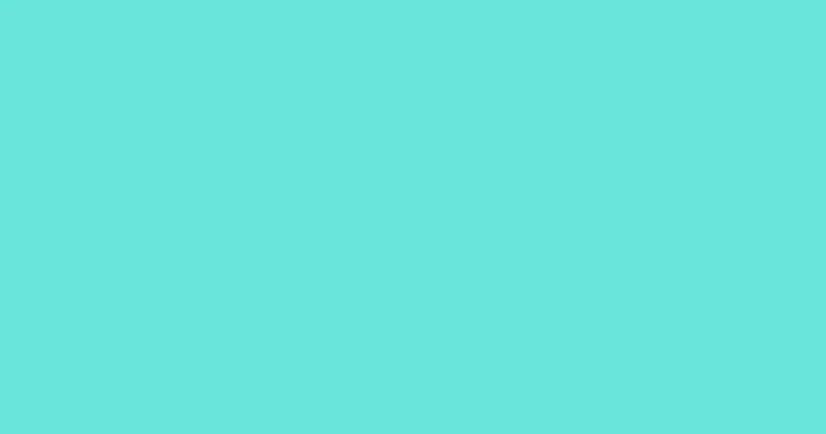 #6ae5dc turquoise blue color image