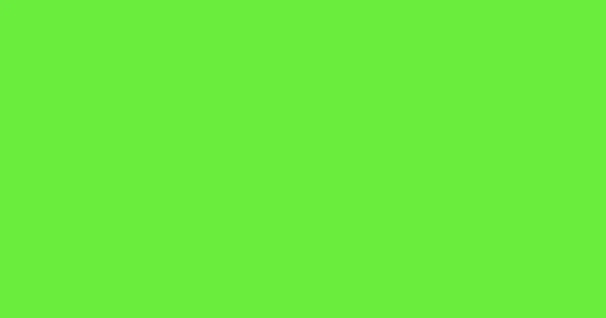 #6aee3e green lizard color image