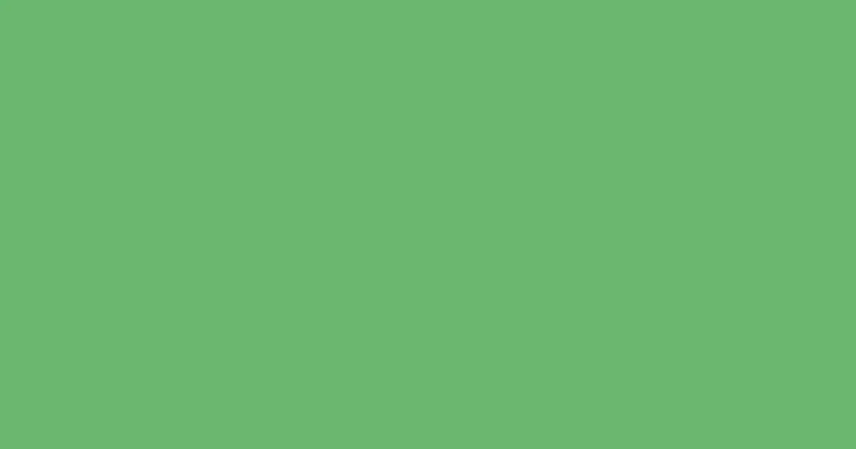 #6bb76d fern color image