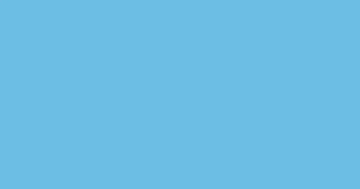 #6bbee4 turquoise blue color image