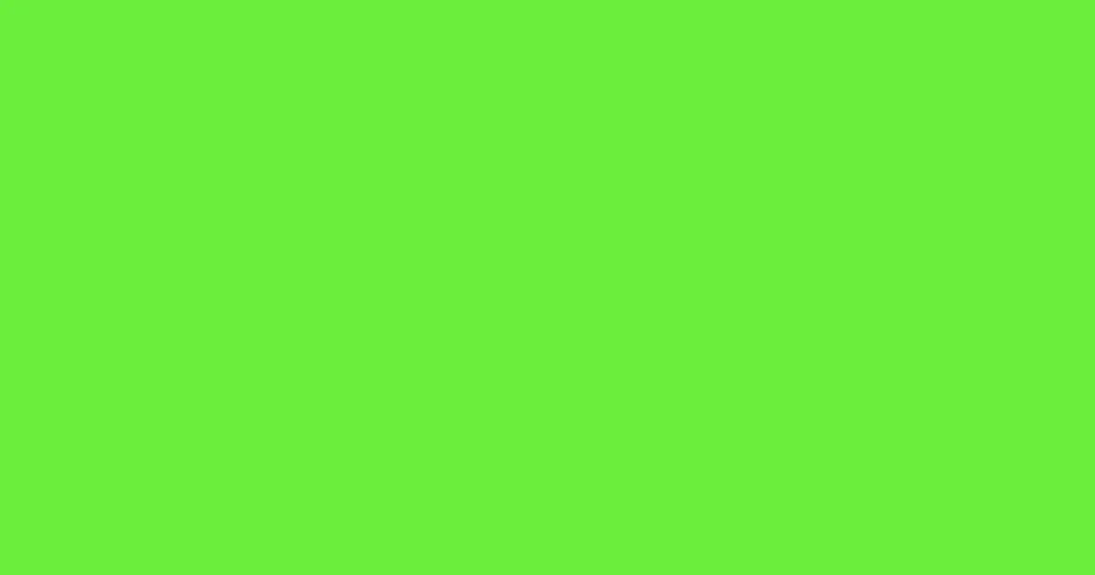 #6bef3a green lizard color image