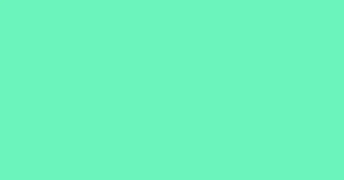 #6bf4ba aquamarine color image