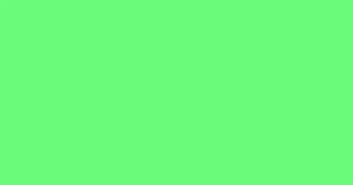 #6bfb7c screamin green color image