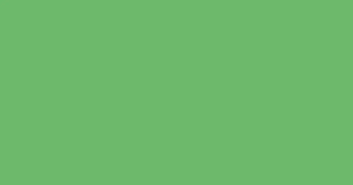 #6cb96b fern color image