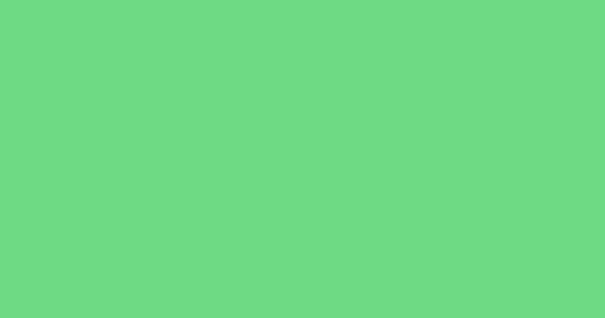 #6cda83 caribbean green pearl color image