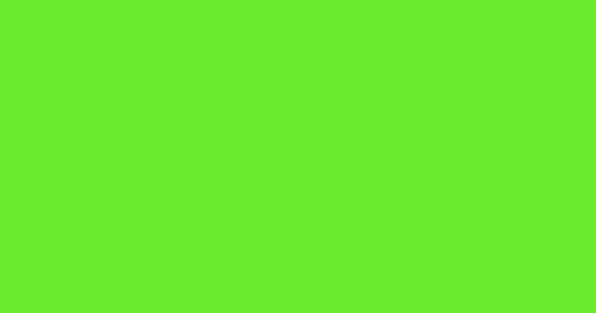 #6cea2c green lizard color image