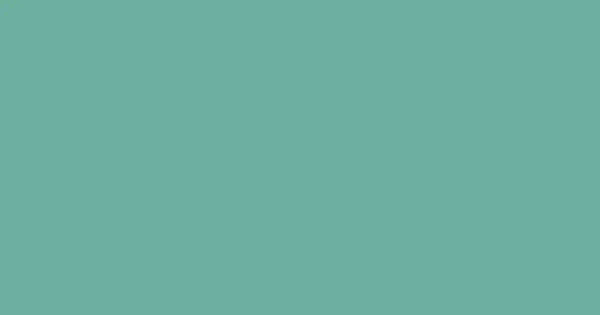 #6daf9c green sheen color image