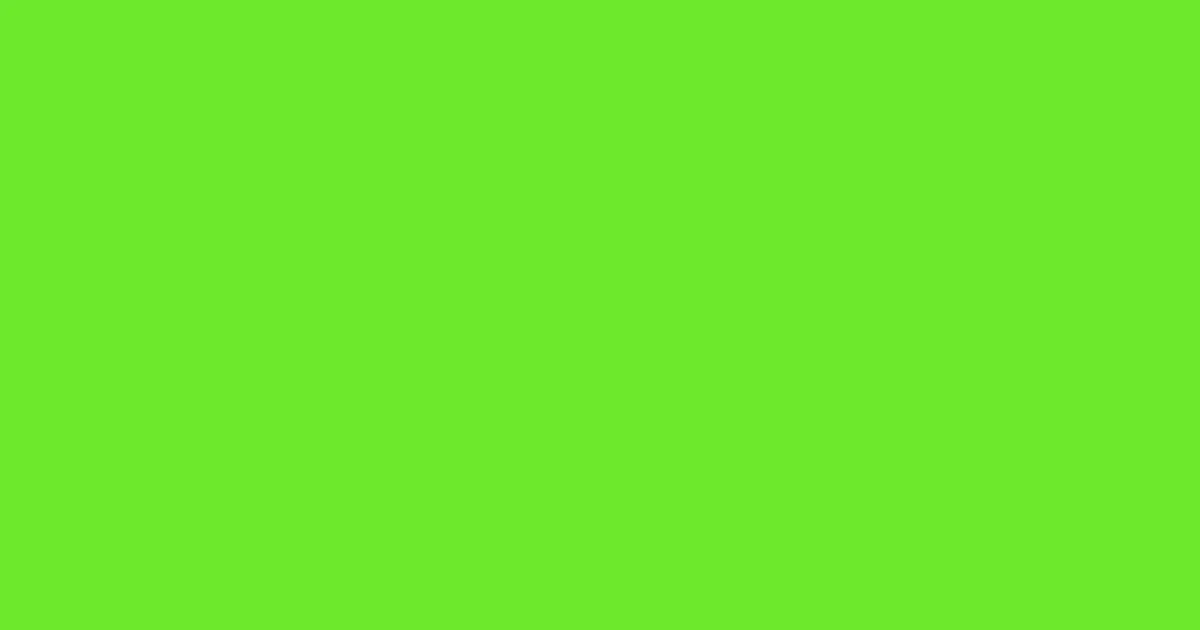#6dea2c green lizard color image