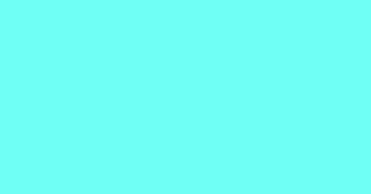 #6dfef5 aquamarine color image