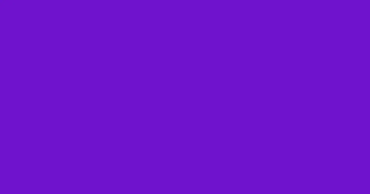 #6e13cc purple heart color image