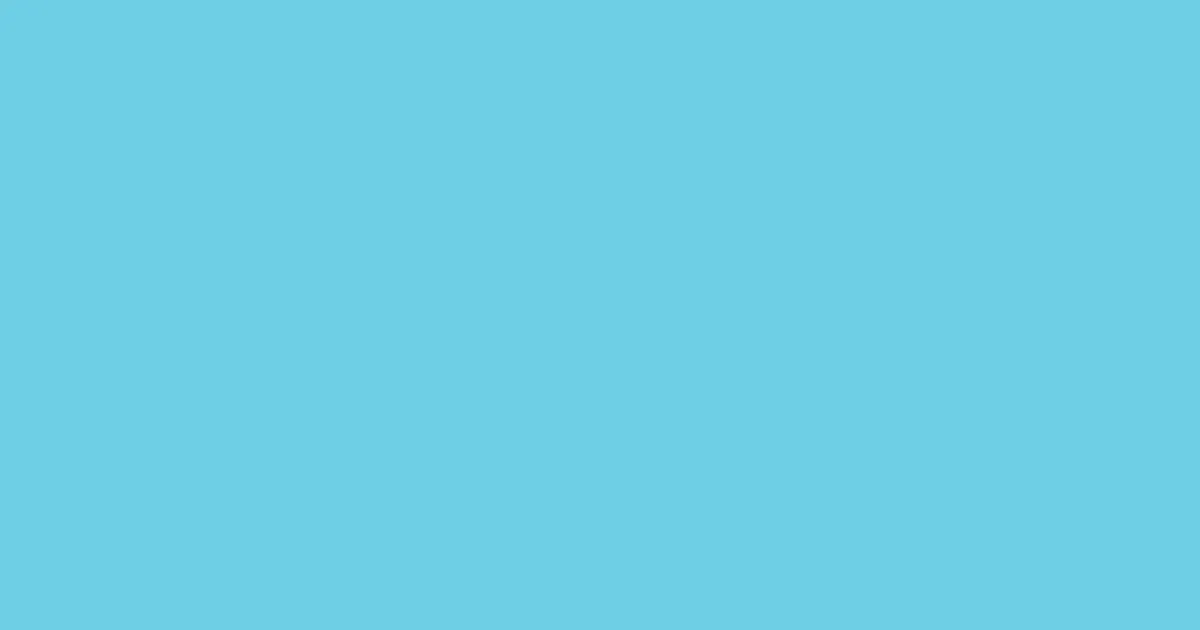 #6ecfe5 turquoise blue color image