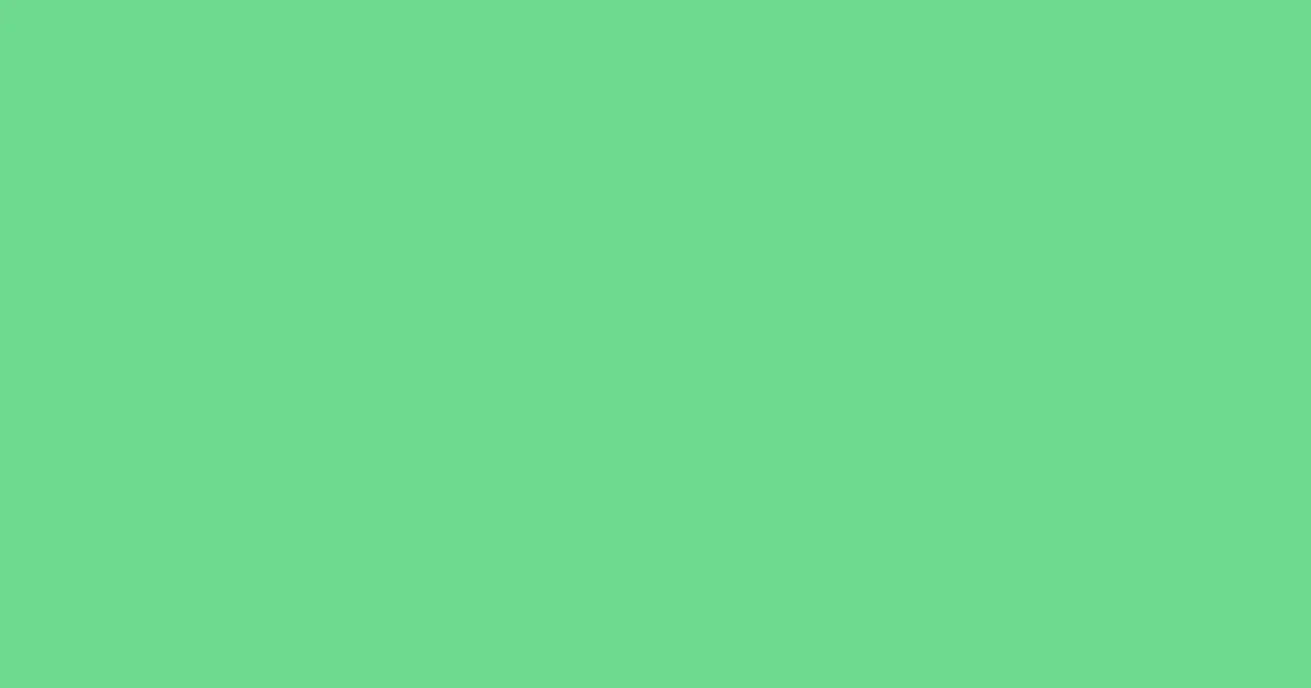 #6ed98e caribbean green pearl color image