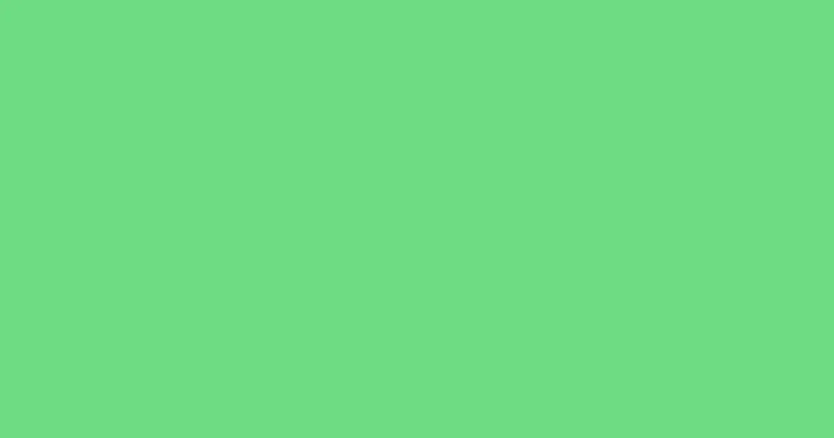#6edc82 caribbean green pearl color image