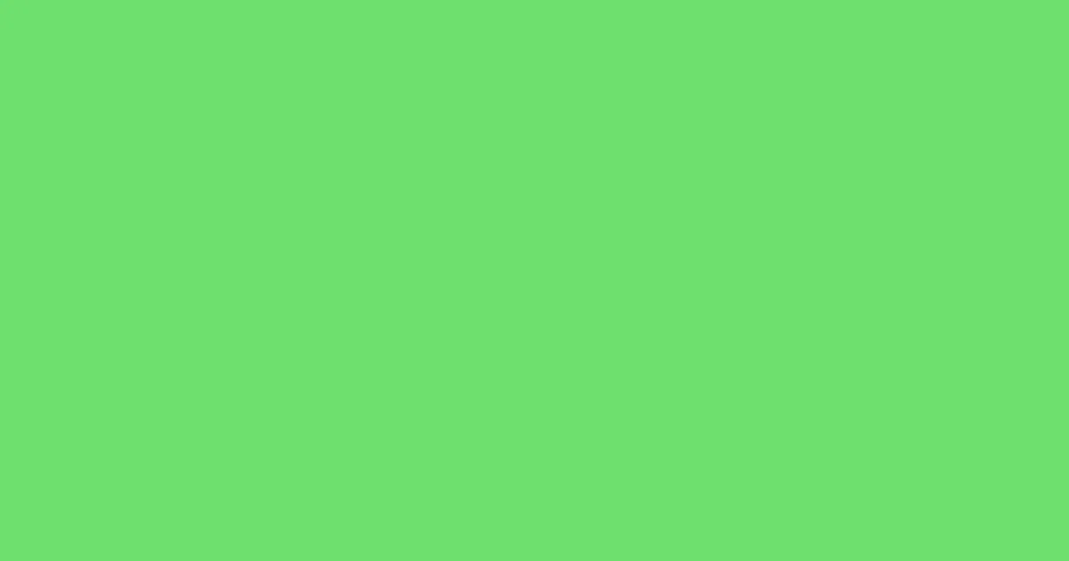 #6ee06e pastel green color image