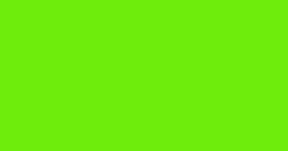 #6eed0d bright green color image