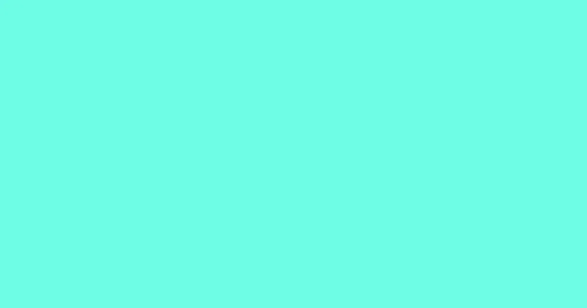 #6efde5 aquamarine color image