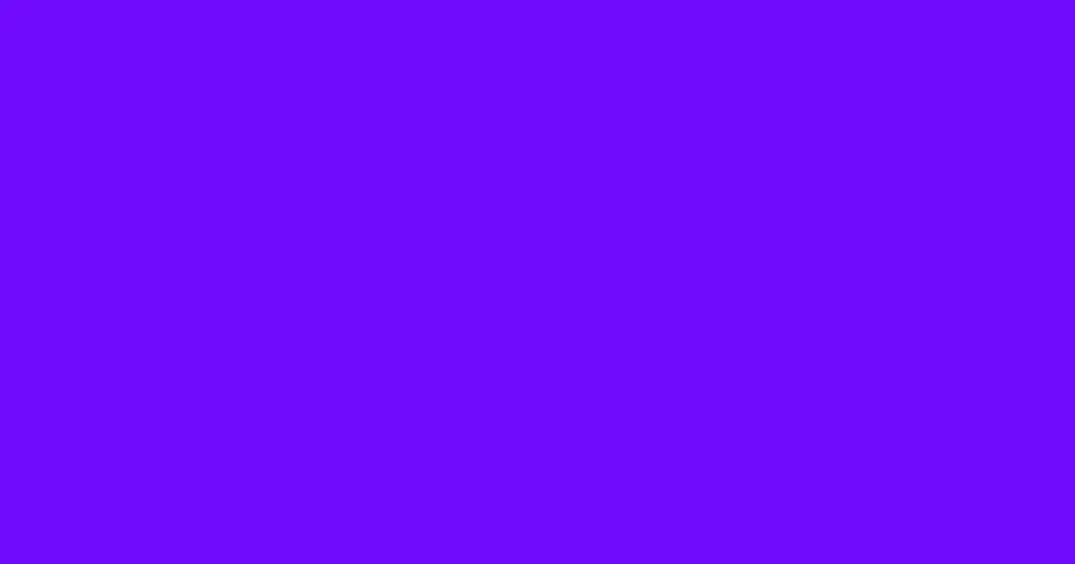 #6f0bfe electric violet color image