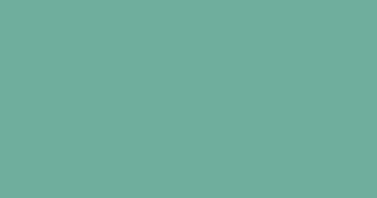 #6fac9c green sheen color image