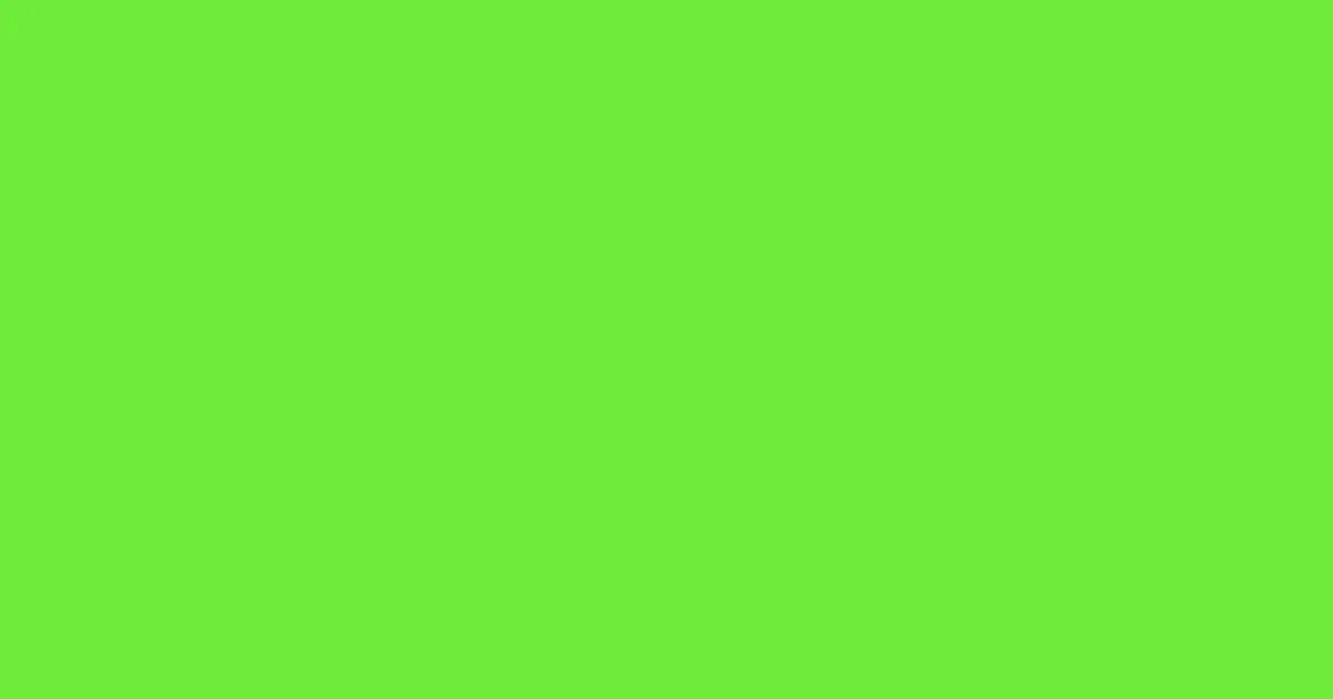 #6fec3a green lizard color image