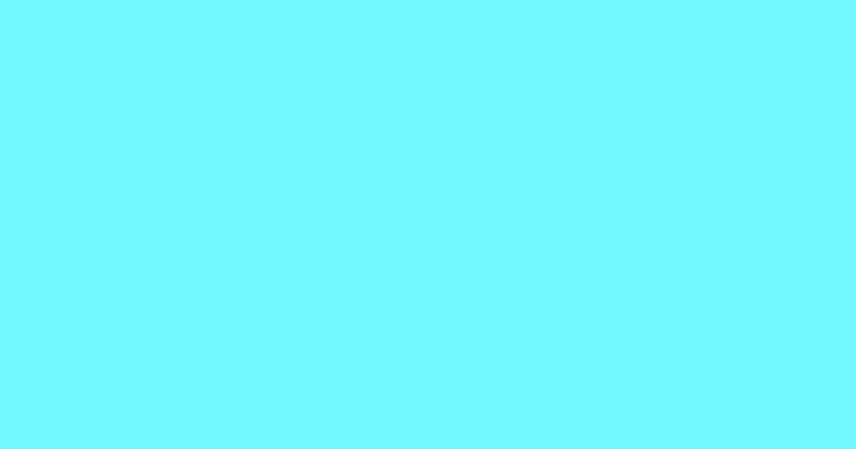 #6ff7fb aquamarine color image