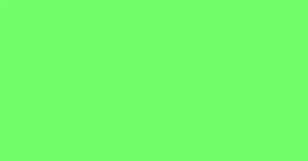 #6ffe69 screamin' green color image