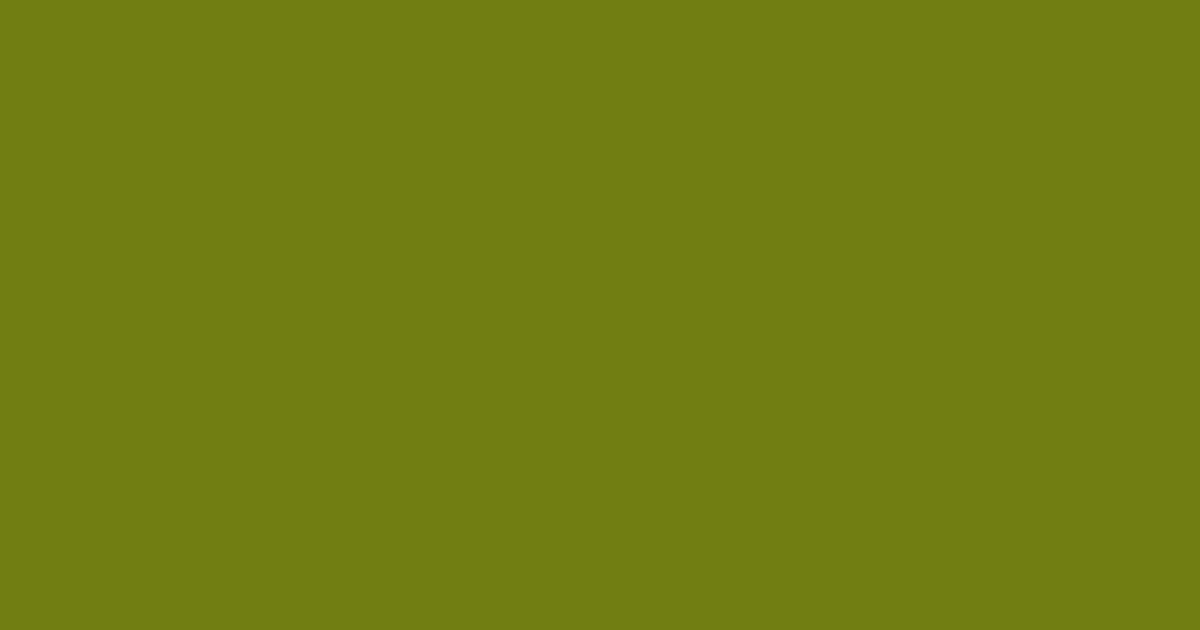 #707e11 olivetone color image