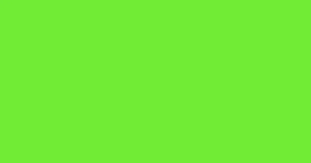 #70ec36 green lizard color image