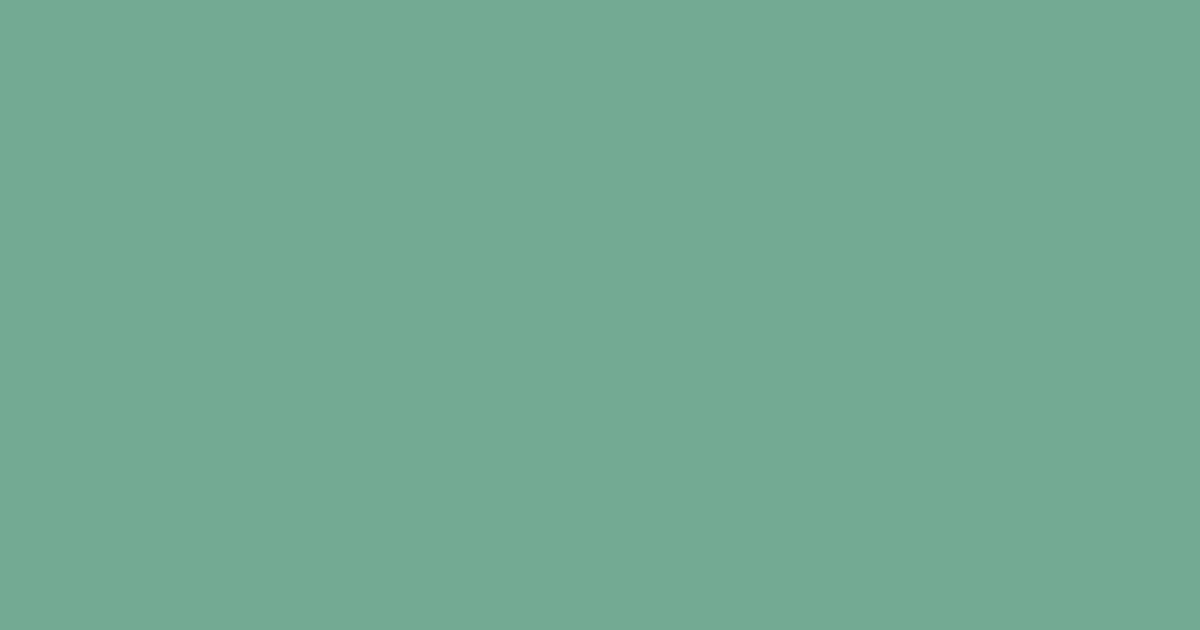 #71aa95 green sheen color image