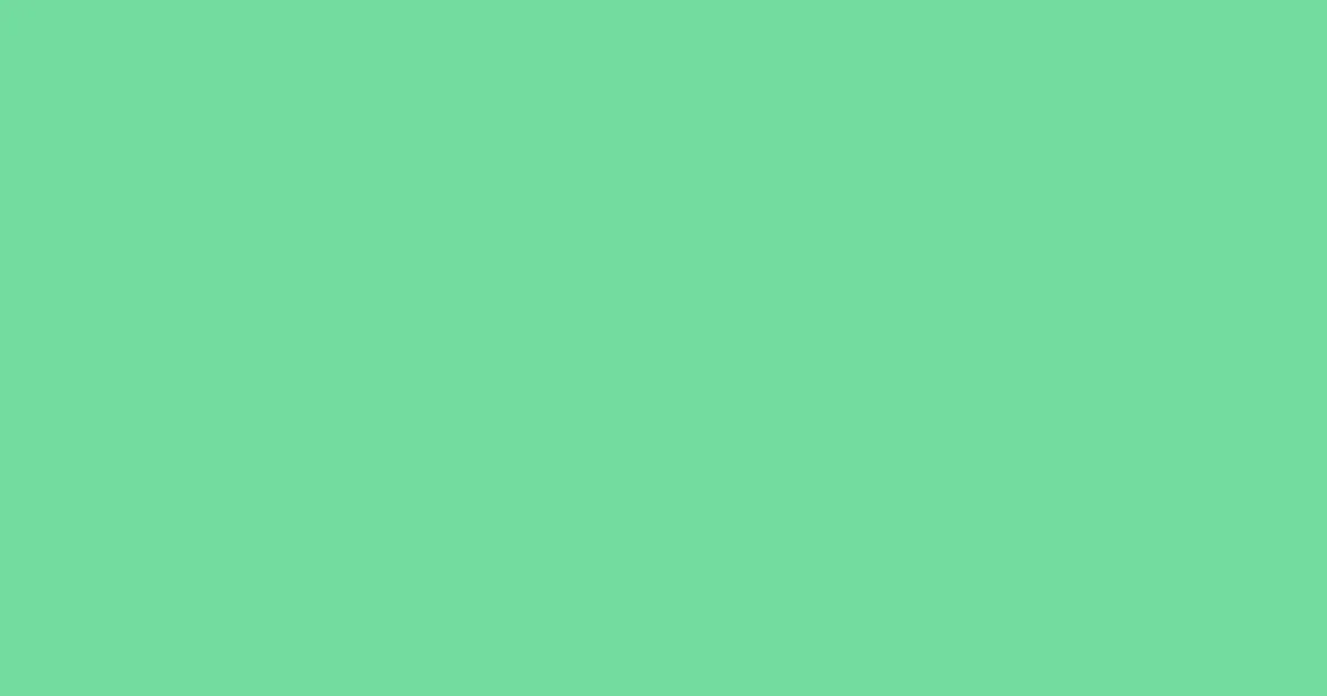 #73dc9f caribbean green pearl color image