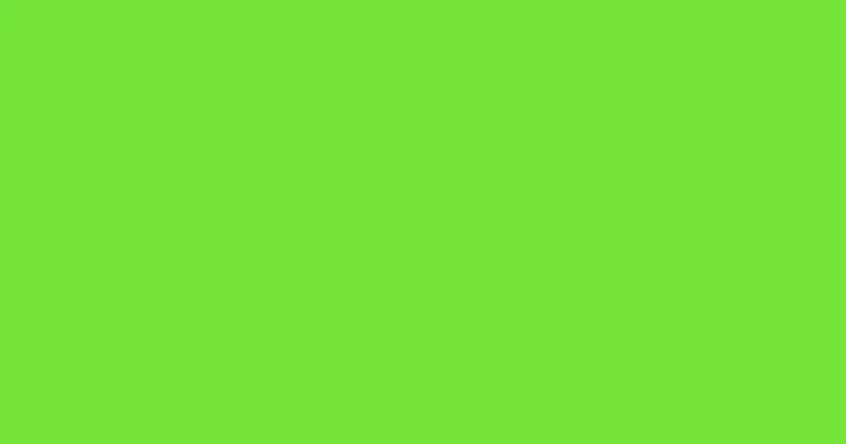 #73e639 green lizard color image