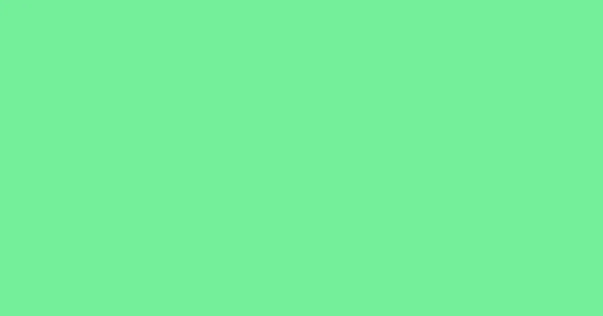 #73ee99 caribbean green pearl color image