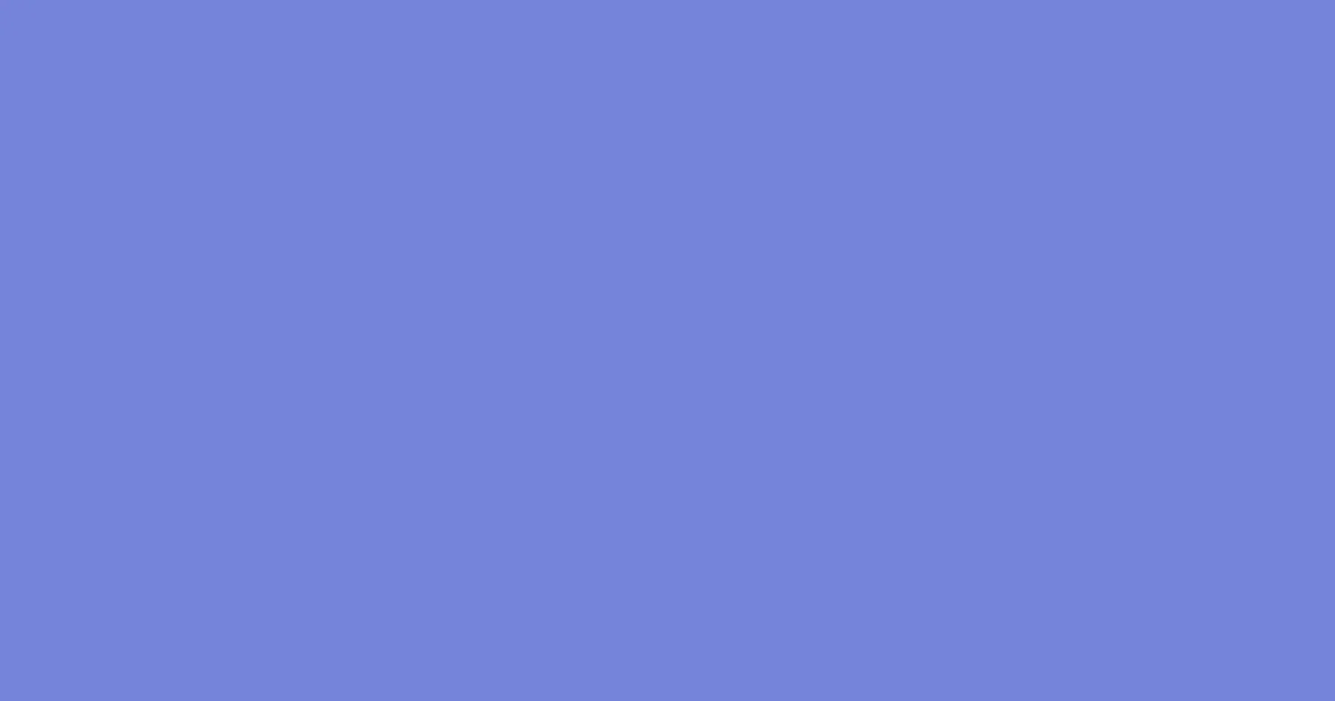#7485d9 chetwode blue color image