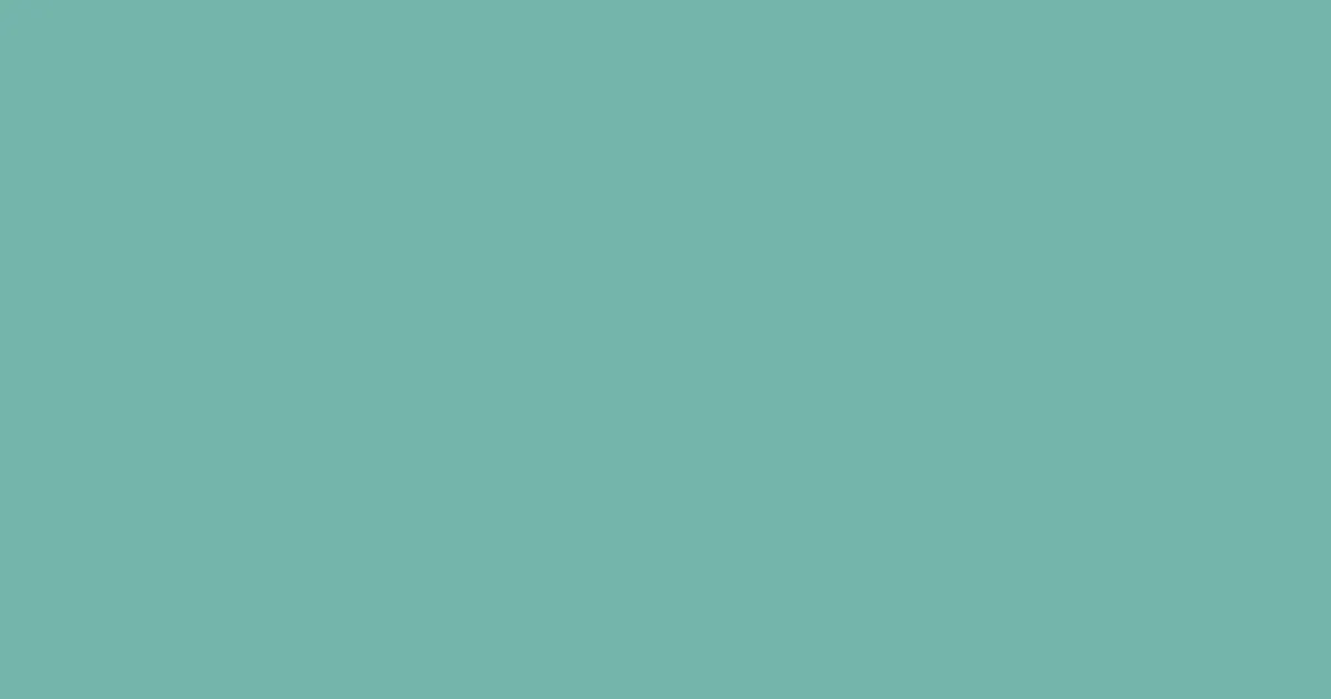 #74b6ab green sheen color image