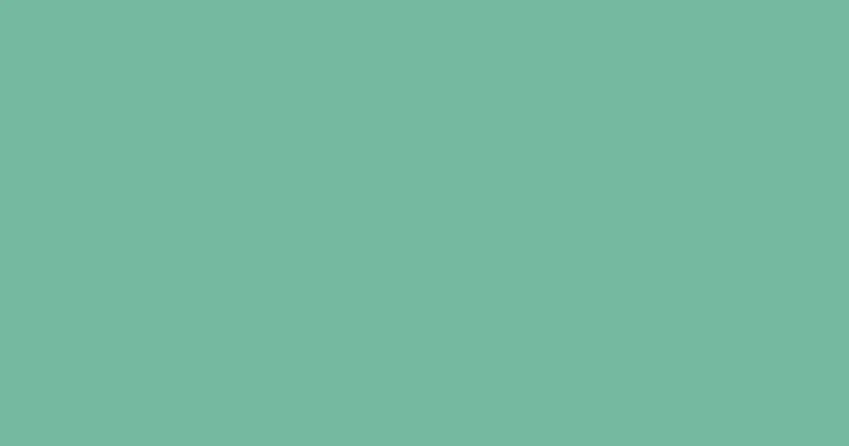 #74b99f green sheen color image