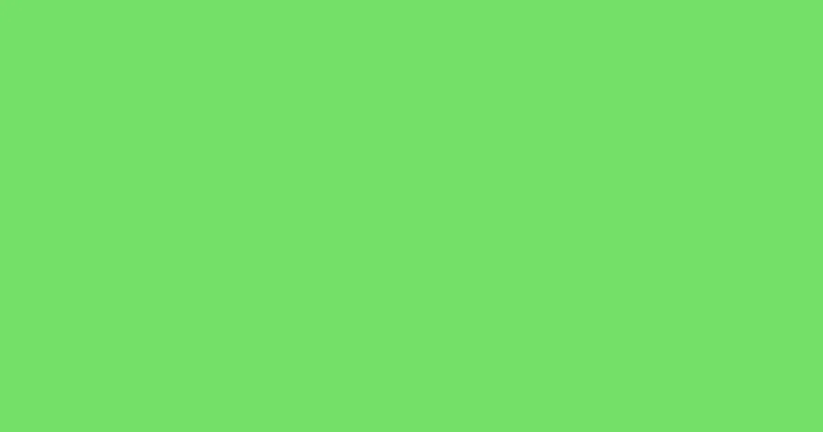 #74e068 pastel green color image