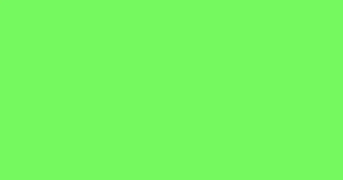 #74f95e screamin' green color image