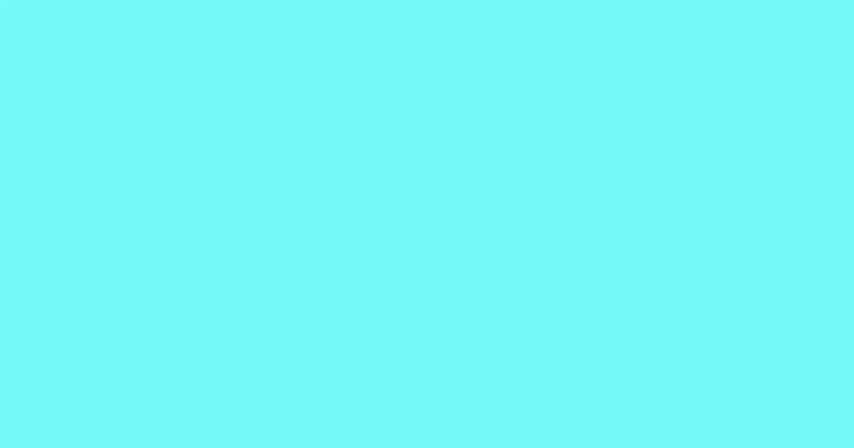 #74f9f8 aquamarine color image
