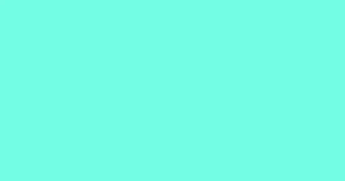 #74fce7 aquamarine color image