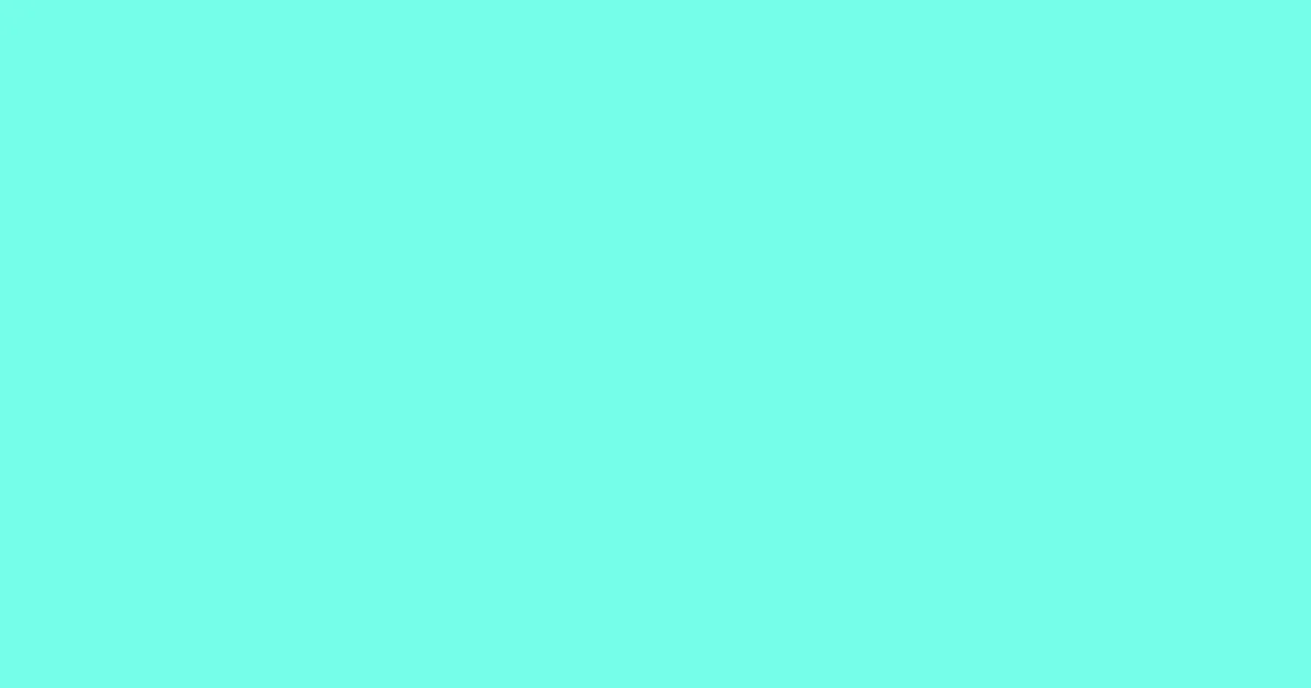 #74ffe9 aquamarine color image