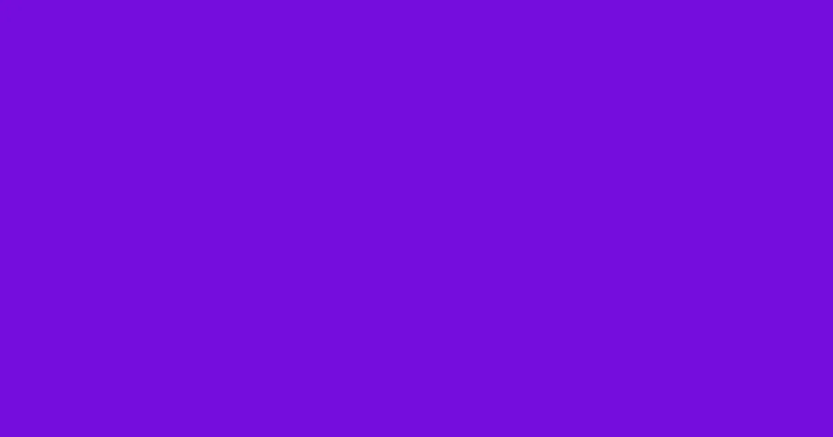 #750ddd electric violet color image