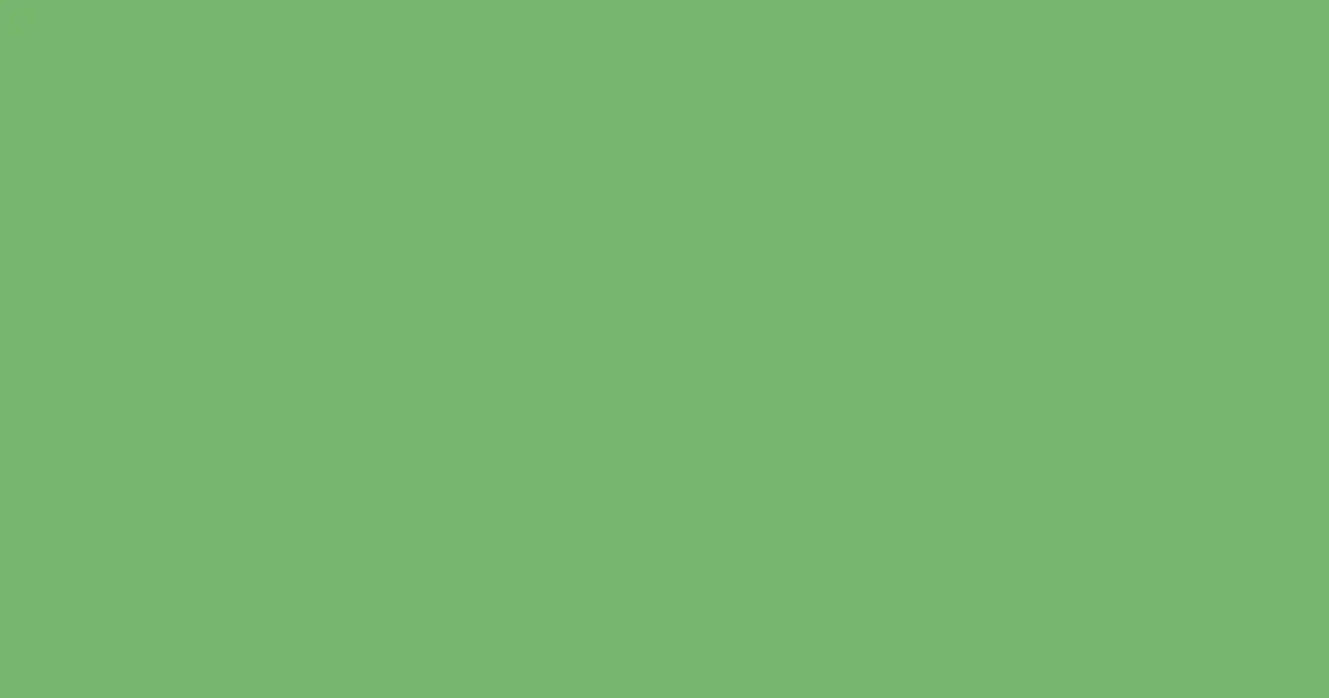 #75b66e fern color image