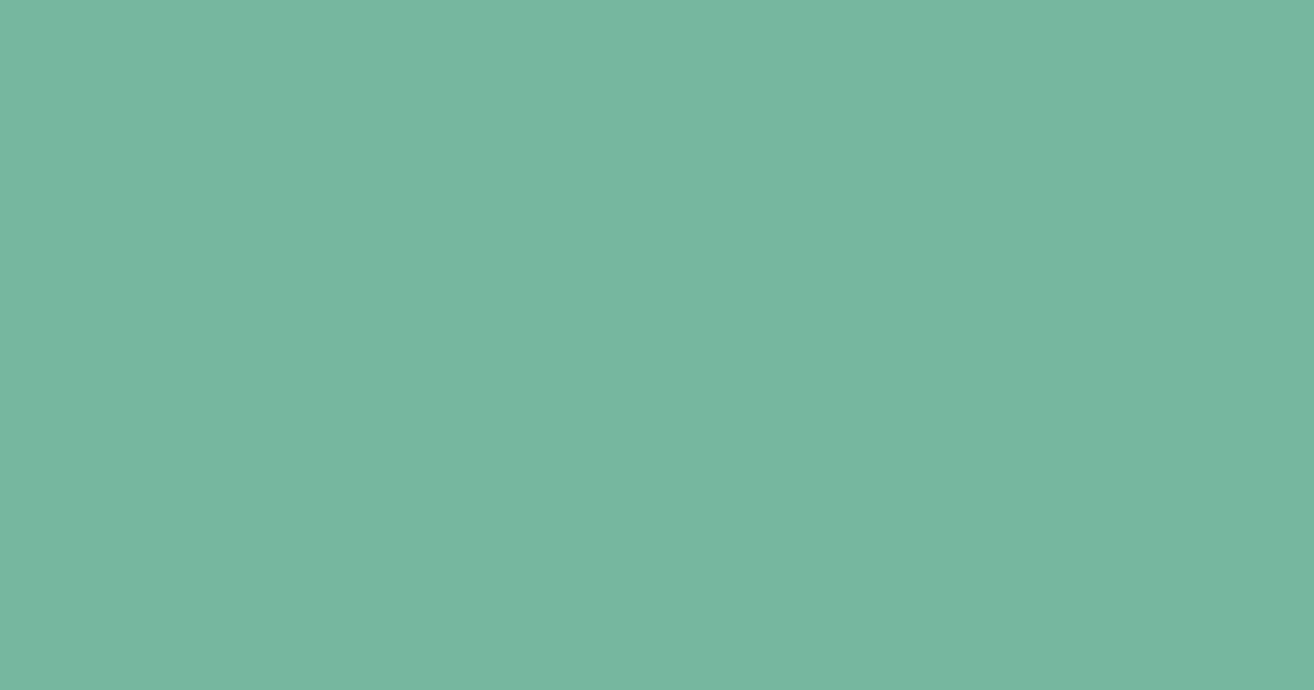 #75b89f green sheen color image