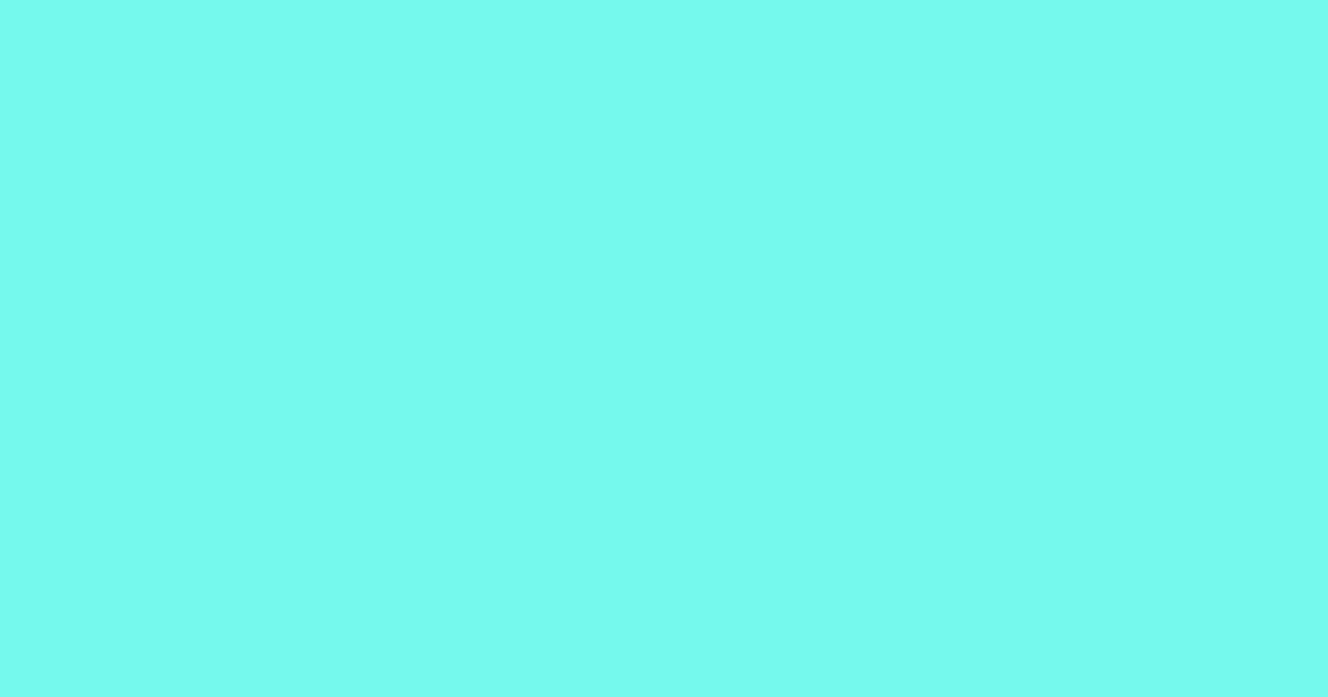 75f9ec - Aquamarine Color Informations