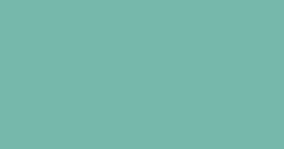 #76b8ab green sheen color image