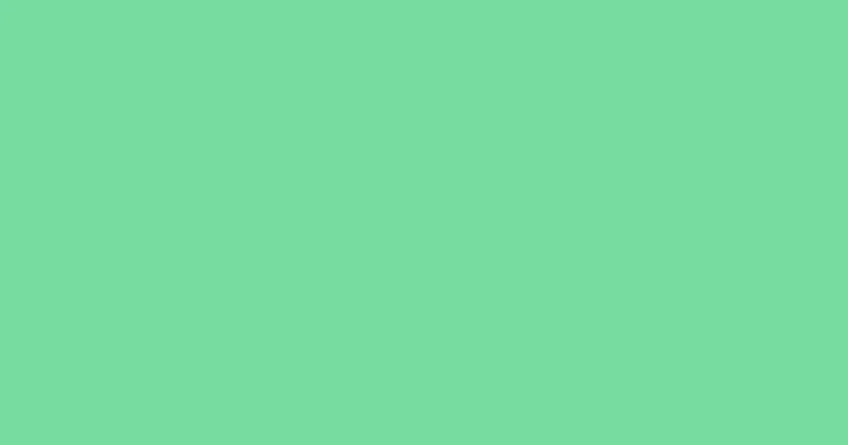#76dc9f caribbean green pearl color image