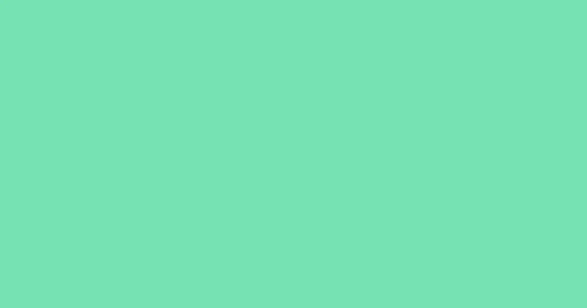 #76e3b2 caribbean green pearl color image