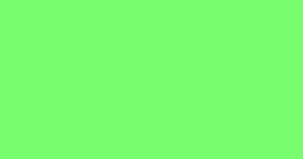 #76fd6e screamin green color image